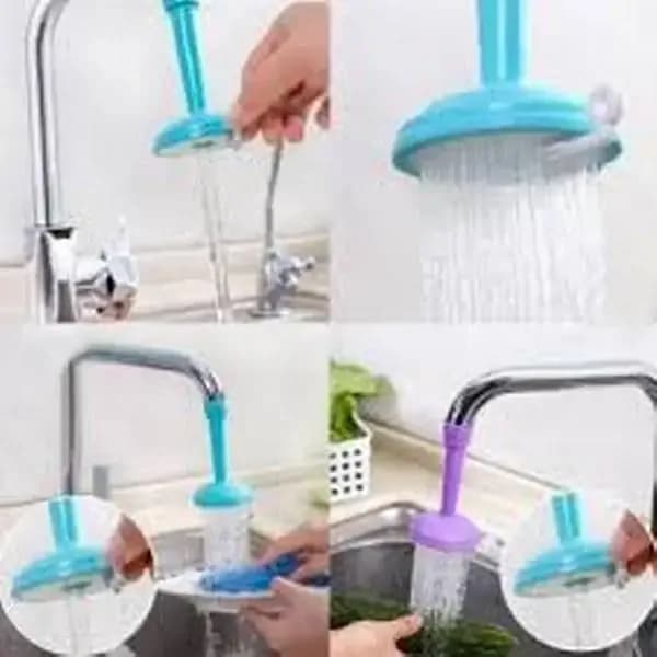 Silicone Kitchen Faucet Water-saving Filter Shower Water Rotating Spray Regulator Tap Water Filter Valve for Kitchen Bathroom Accessories Multicolour