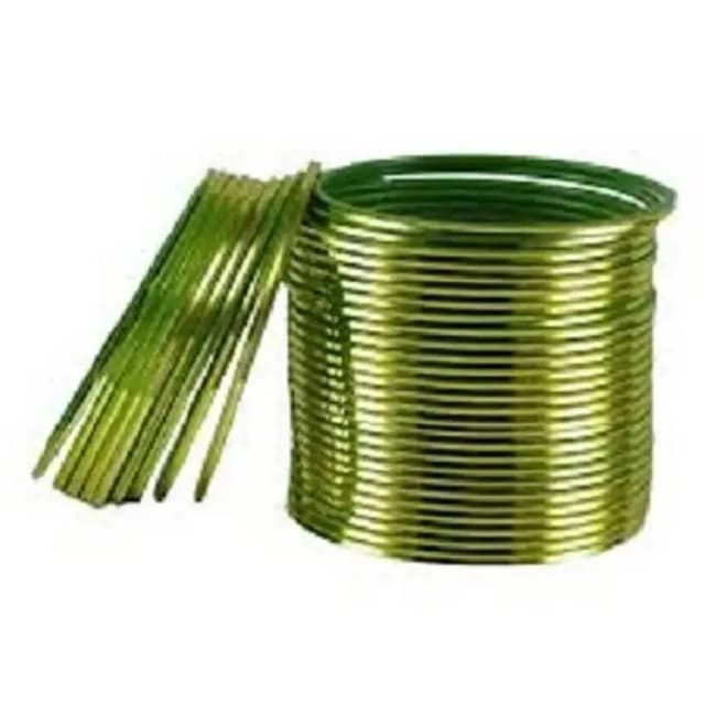 SUKA MEHNDI Plain Metal Bangles - Set of 36, Size 2