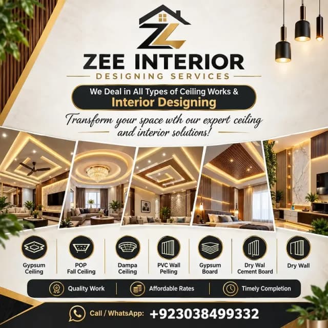 Gypsum board partition/ glass partition /Dumpa ceiling /False Ceiling