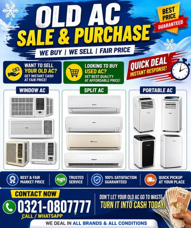 Ac sale & Ac purchase | window Ac | Split Ac | Dc inverter | portable