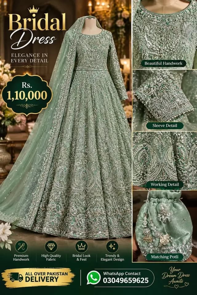 Title:  Bridal Dress | Valima Maxi | Bridal Maxi | Walima Bridal Dress