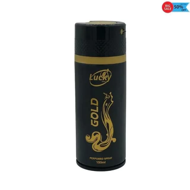 Lucky Inspire Axe Body Spray 150ml - Gold Perfumed Body Spray for Men and Women | Ideal Gift Option with Long Lasting Fresh Fragrance | Daily Use & Special Occasions