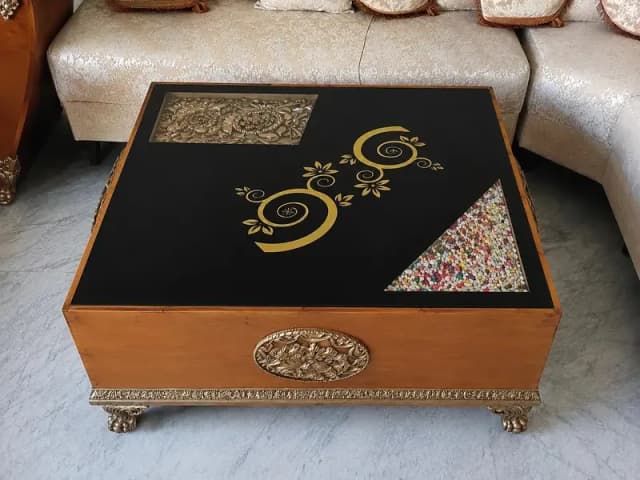 luxury Glass top centre table