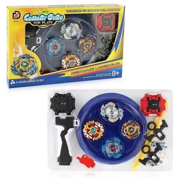 Beyblade 4 Tops with Stadium Set For Kids