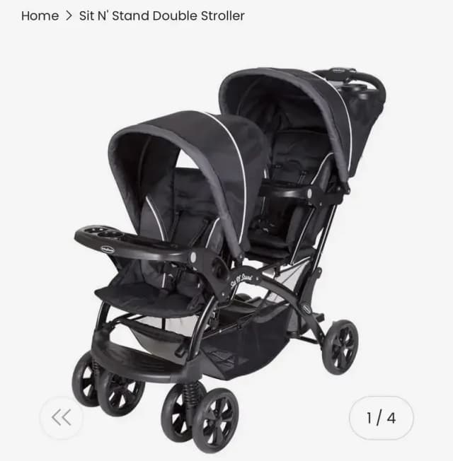 BabyTrend Sit&Stand Double Stroller for Kids