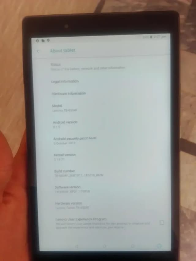 Lenovo tablet