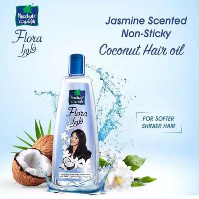 200ml Flora Jasmine Coconut Hair Oil - Imported