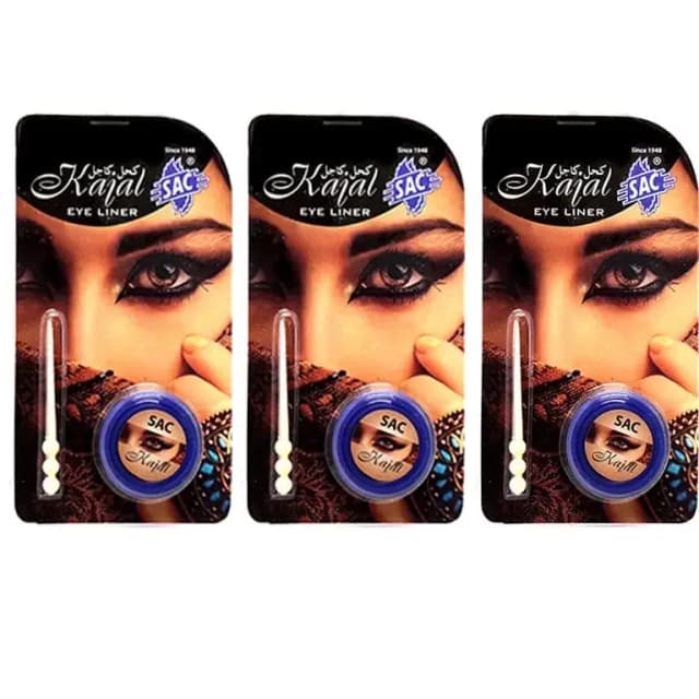 Sac Kajal Eye Liner Set - 3 Pack for Eye Care