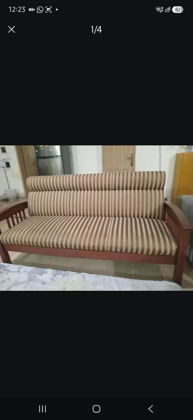 5 Seater Wooden Chair Sofa