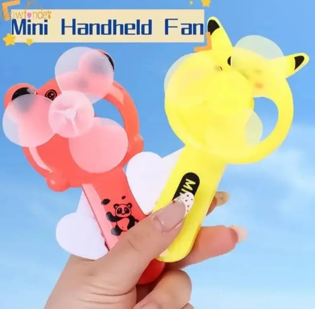 HOT DEALS NO1. Set of 1Mini Travel Fans with Crank, Cooling for On The Go Without Batter hand fan