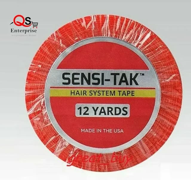 SensiTak Hair WIG Tape Red Role - Double Sided Easy Removable 12 YARD