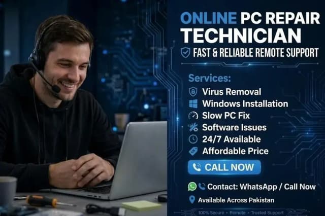 ONLINE PC REPAIR TECHNICIAN - Quick & Trusted Remote Fix