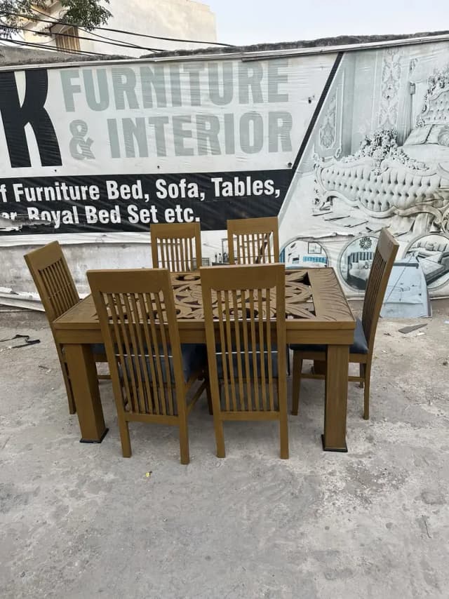 Dining Table for Chair and six chair available in low price