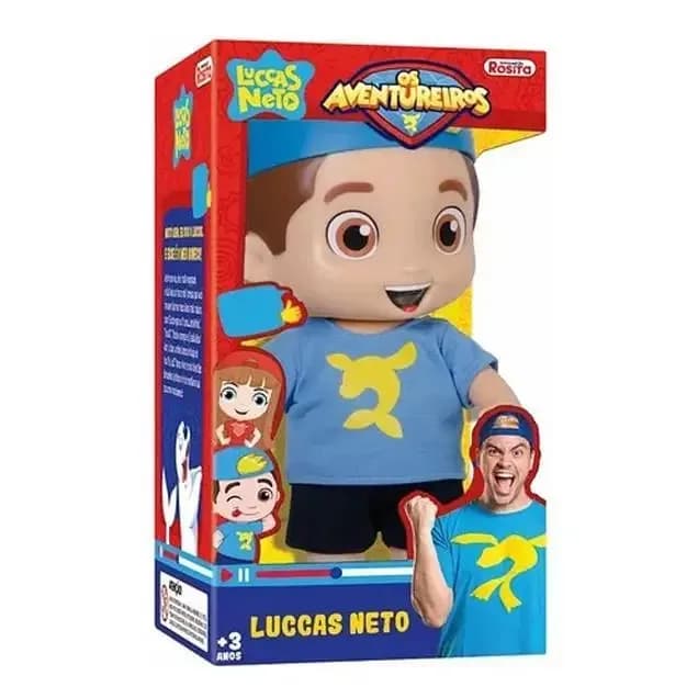Luccas Neto Boneco Com Som Toy For Kids 3+ Age