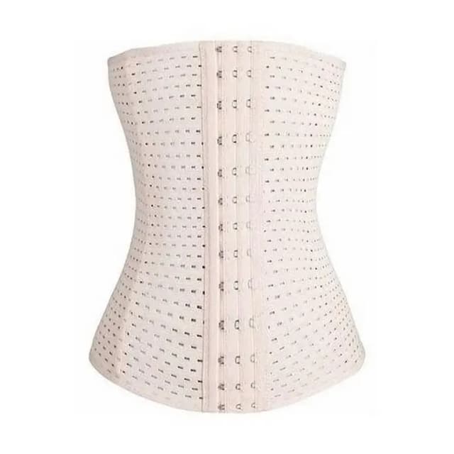 Beige Polyester and Spandex Slimming Belt for Women