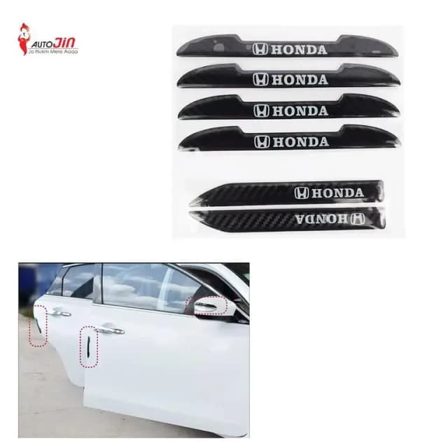 Honda Carbon Fiber Rearview Mirror and Door Guard Protector