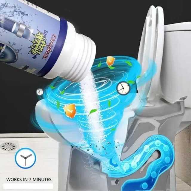 Powerful Toilet & Sink Clog Remover Drain Cleaner Powder, Pipe Quick Foaming Pipeline Dredger Toilet Clogging Dredging Powder, Drain Pipe Dec-logger Pipeline Dredger