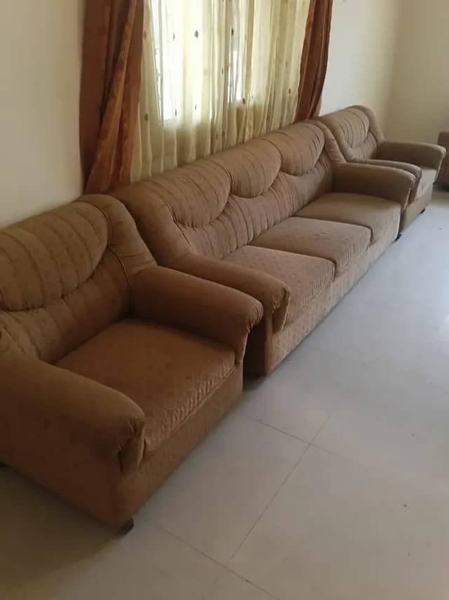 Two different 5-seater sofa sets