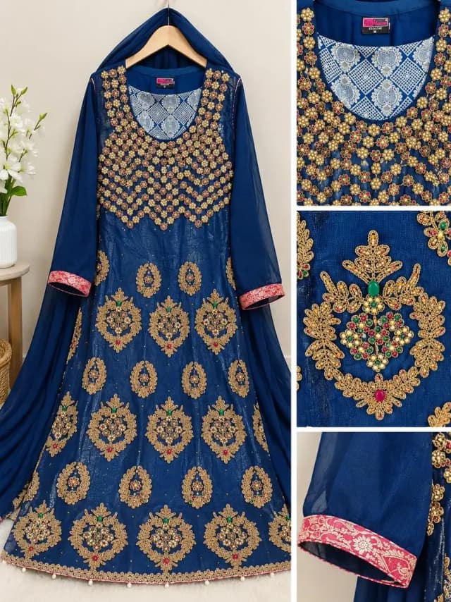 Shah posh 3 piece party wear dress