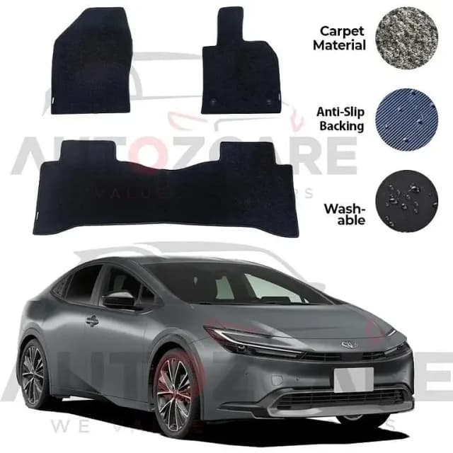 Toyota Prius HEV Genuine Fitting Carpet Floor Mat 3PCS - Model 2022-2025