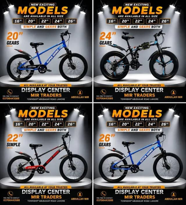 SPORT CYCLES, MOUNTAIN CYCLES, BYCYCLES, MTB CYCLES, BOY CYCLES