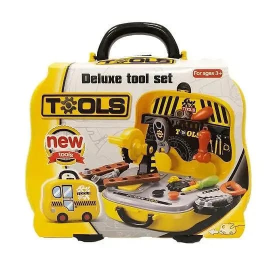 Deluxe Hand Tool Set With Car Shape For Kids