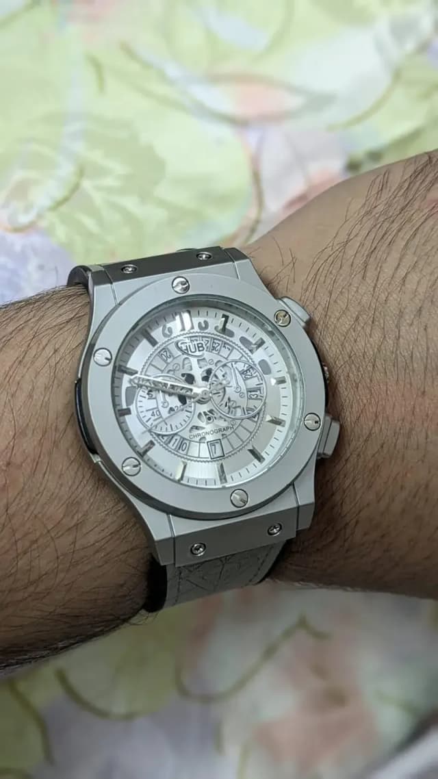 Full white Hublot watch fot sale