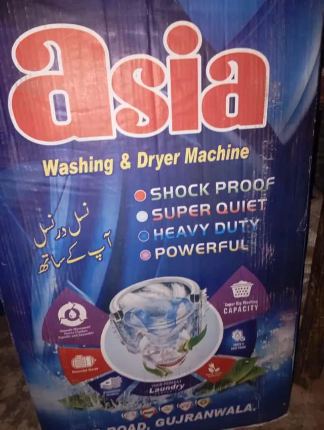 Asia washing machine new box packed