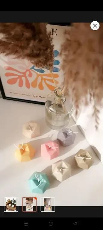 Diamond Cut Apple Shape Candle - Buy One Get One Free Limited Offer for Home Decor and Gift Packs