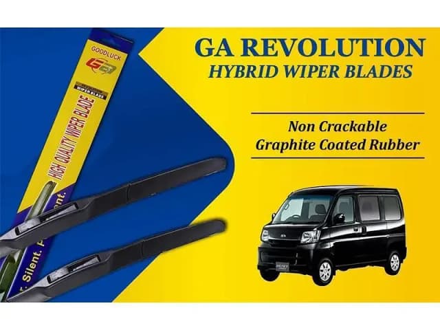 Daihatsu Hijet GA Revolution Hybrid Wiper Blades (2004-2023) - Graphite Coated Rubber, Durable Design
