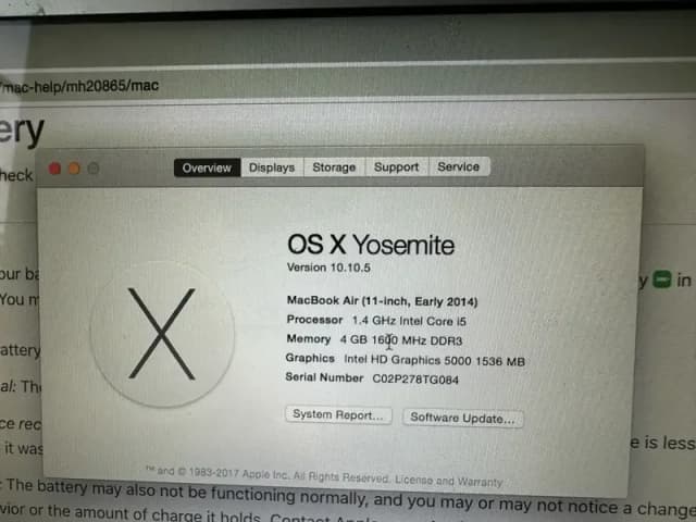 Used macbook air