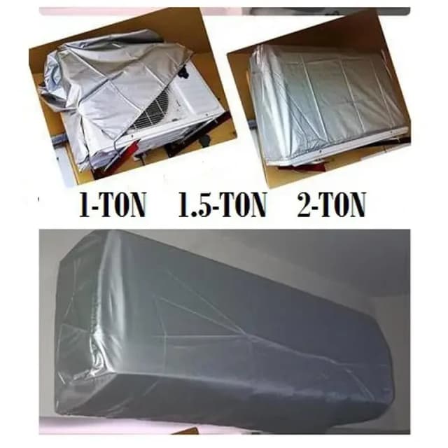 AC Dust Cover For Indoor & Outdoor Unit - Silver (1.5 Ton)