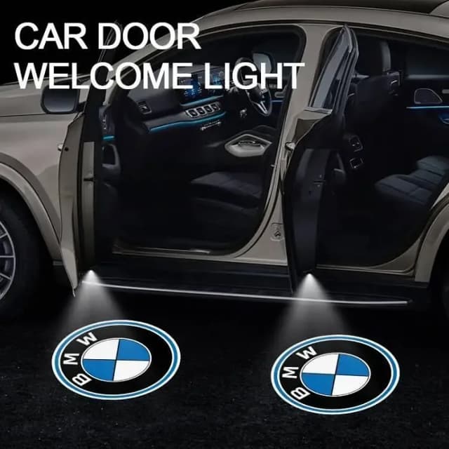 BMW Car Door LED Projector Lights - 2pcs Logo Shadow Lights for Door Installation
