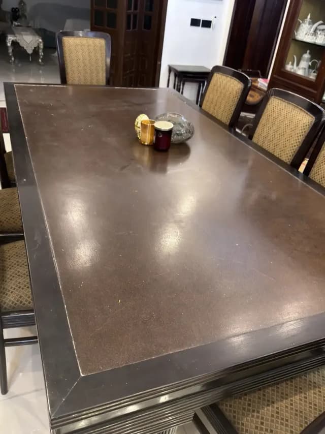 8 chairs dining table