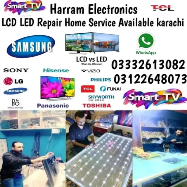 LCD. LED TV Repairing All Karachi Home Services Call. 03332613082