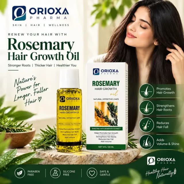 *Orixa Pharma Rosemary Hair Growth Oil | Strengthens Hair Roots*