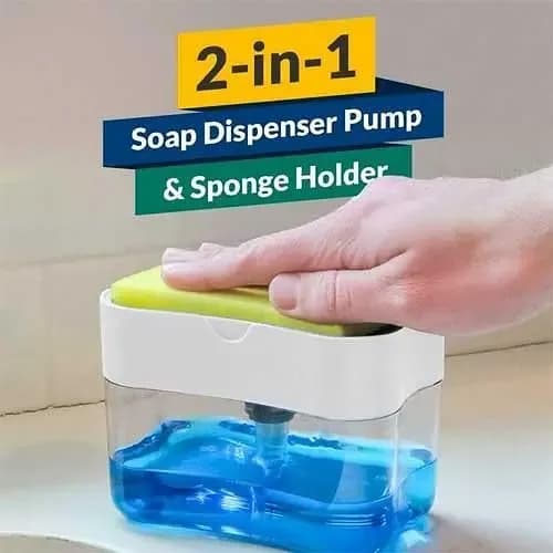 2-in-1 Soap Pump Dispenser for Kitchen Use
