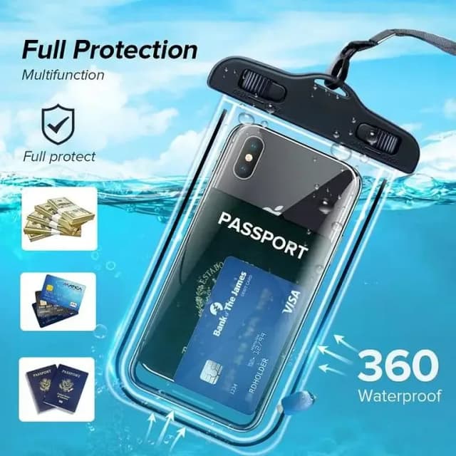 Universal Waterproof and Rainproof Underwater Phone Cover Pouch