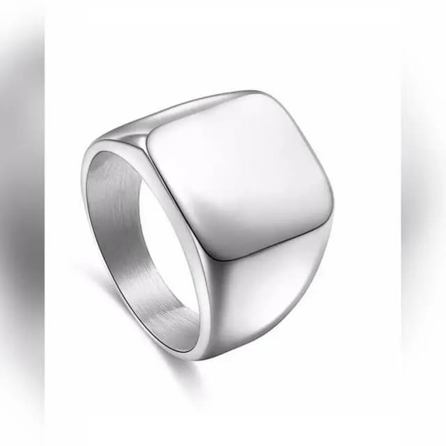 Men Ring Stainless Steel Platinum Plating High Polished Color Never Change
