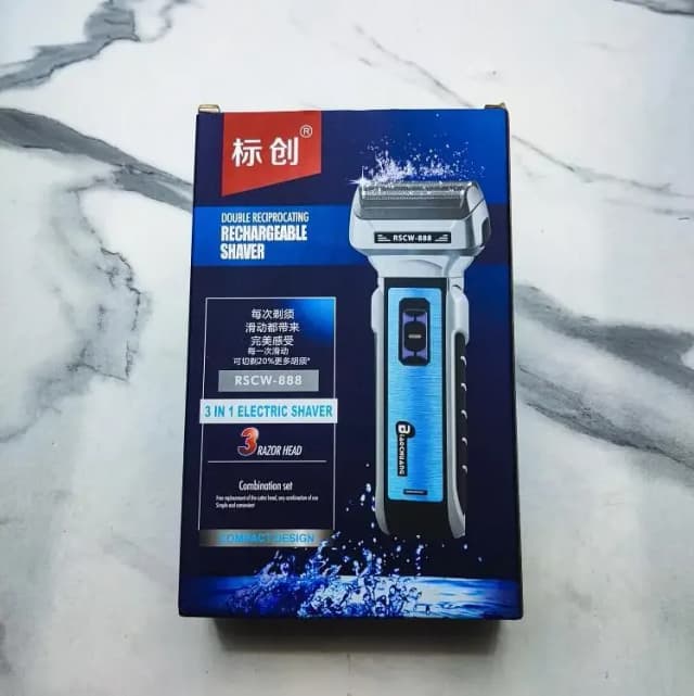 RSCW-888 3-in-1 Rechargeable Trimmer & Shaver | Beard Hair Body Grooming Kit