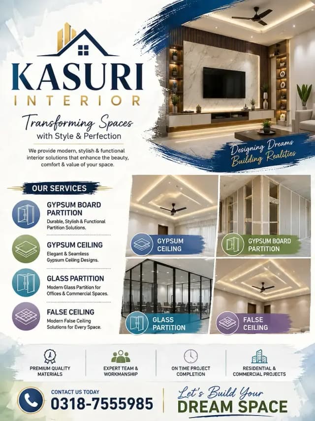 gypsum ceiling/glass partition/gypsum board partition/cement partition