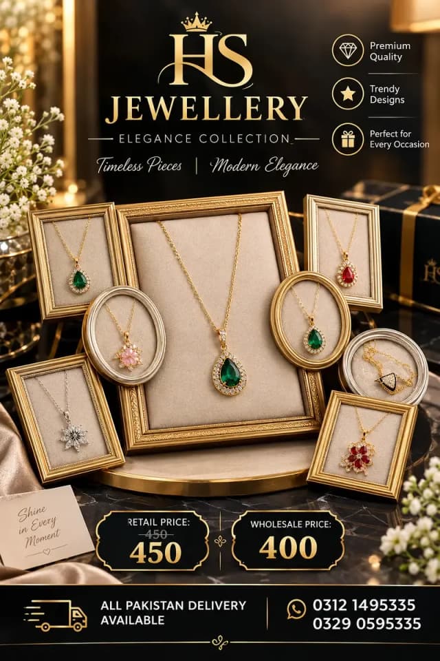 Ladies Jewelry / Women Necklace / Pendant Set / Fashion Jewelry /