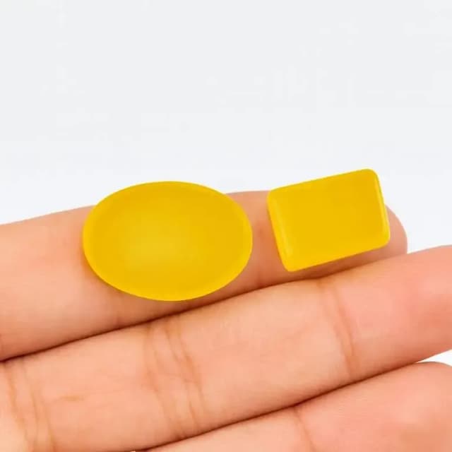Zard Aqeeq (Yellow Agate) Natural Gemstone – Original Lab Test 100%  | Premium Islamic Stone  | Trending Jewelry Ring Stone  | Spiritual Healing Crystal | Best for Men & Women | Authentic Bir