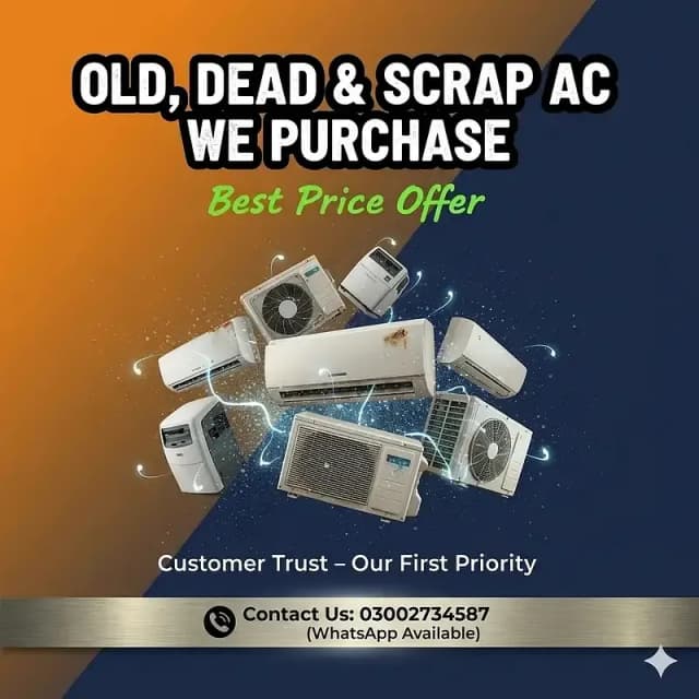 Old AC & Air conditioner Sale & Purchase Window AC Split AC Buyer