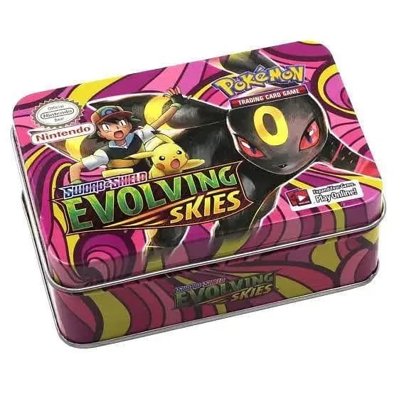 Pokemon 42+ Cards Metal Tin Box Nintendo Original