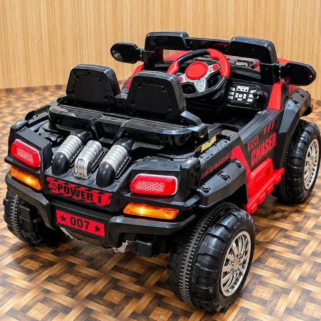 Kids Electric Ride On Car Jeep – 2 Seater – Red & Black