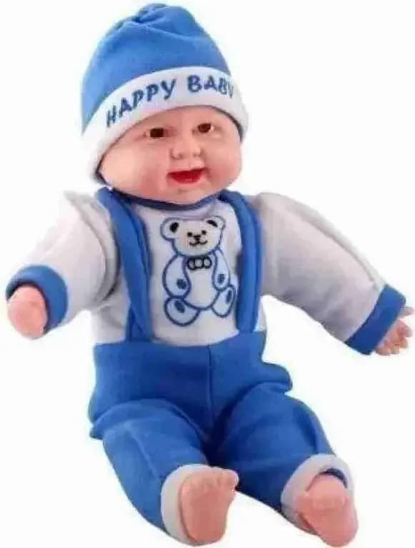 Happy Baby Stuff Toy With Laughing Sound - 14 Inches