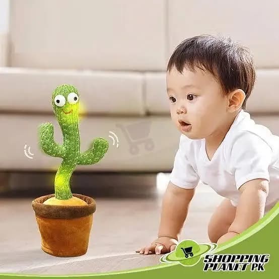 Children's Educational Toy: Electric Dancing and Singing Plush Cactus