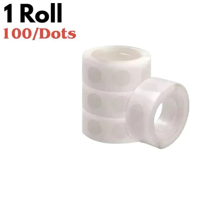 100/5000 Transparent Double-sided Adhesive Dots for Balloons and Crafts – Removable Glue Stickers for DIY Projects, Weddings, Birthdays, and Home Decor