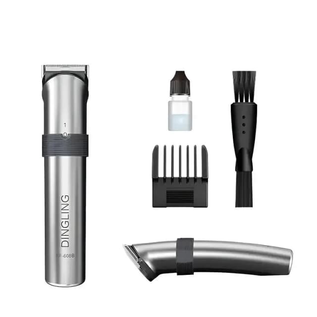 DINGLING Professional Cordless Beard Trimmer and Hair Clipper with USB Recharge for Men